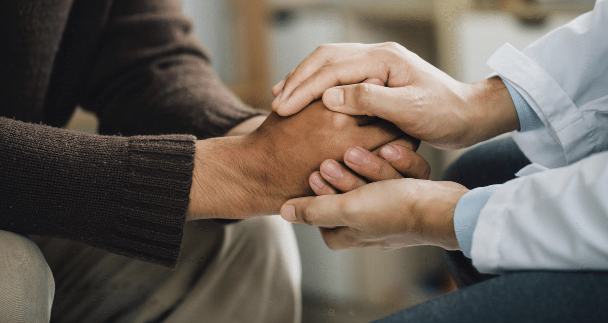 Mental health and addiction treatment counselor offering support