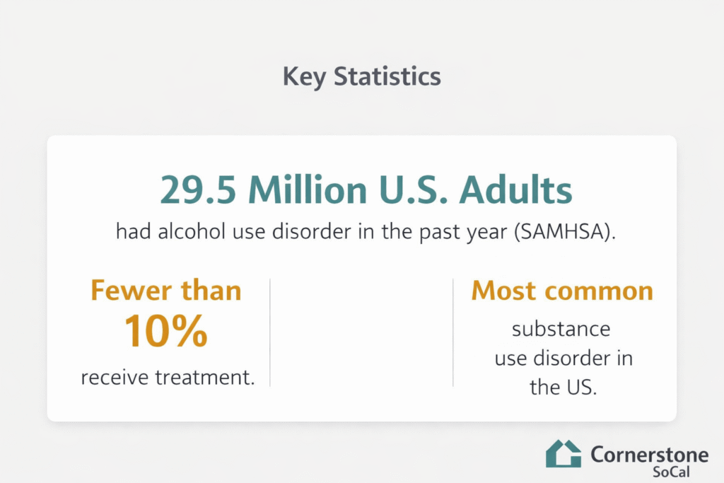 Most common substance use disorder in the US